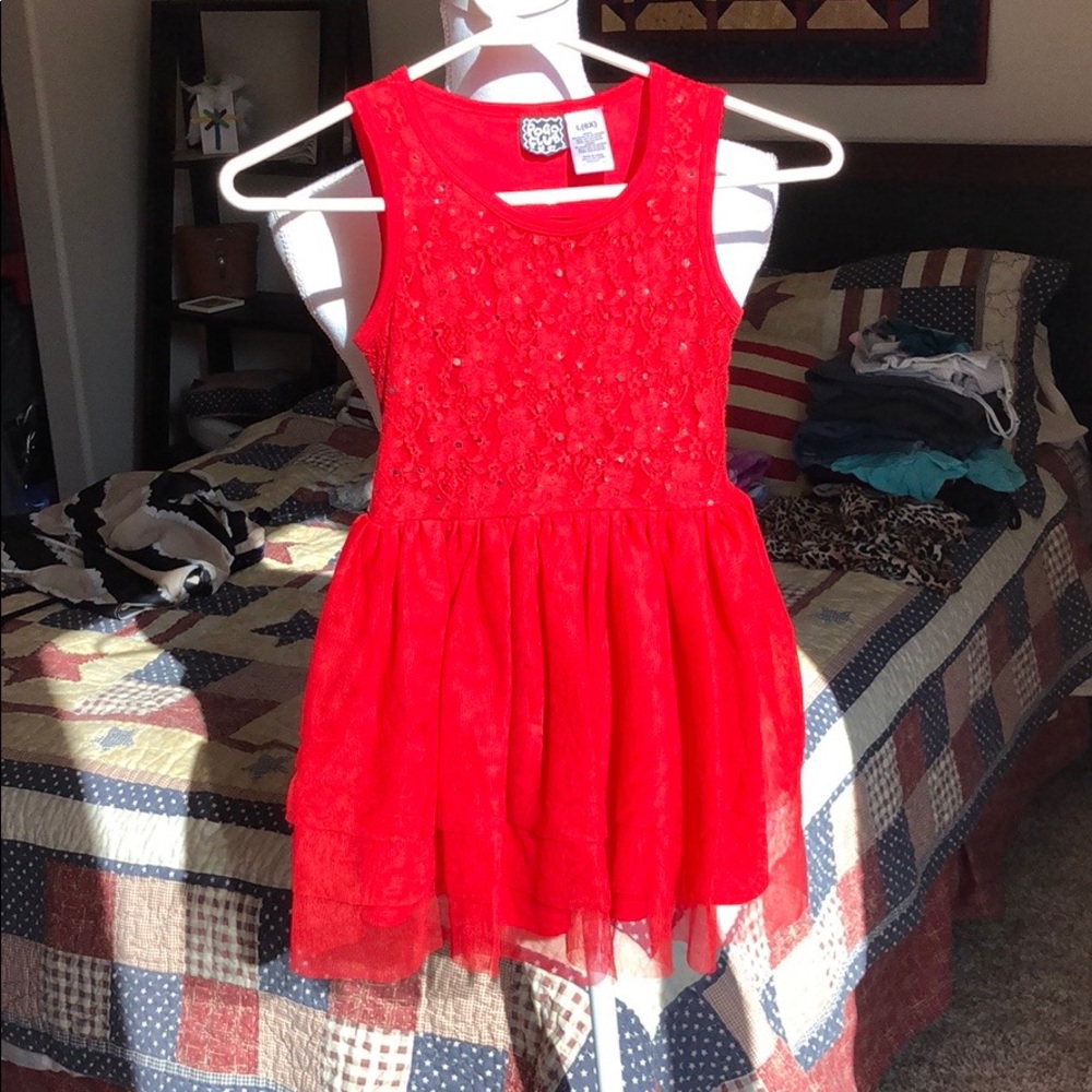 Girls sequined party dress*